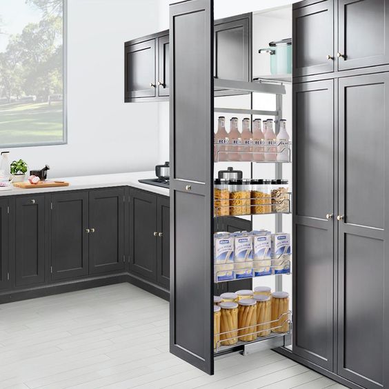 Space-efficient tall Pantry units